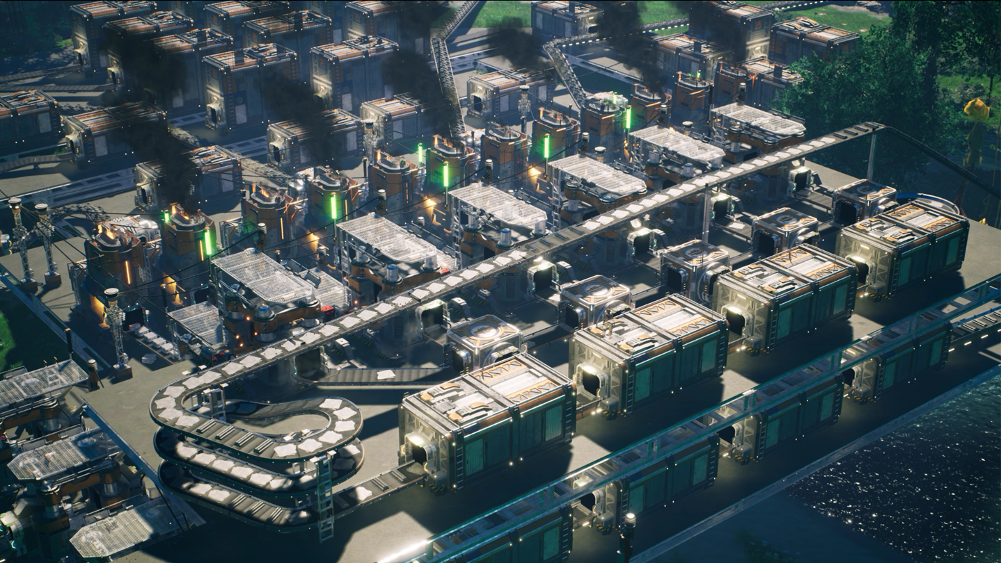 Satisfactory key art